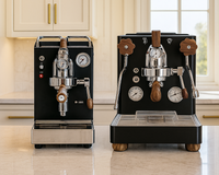 espresso machines in a bright kitchen