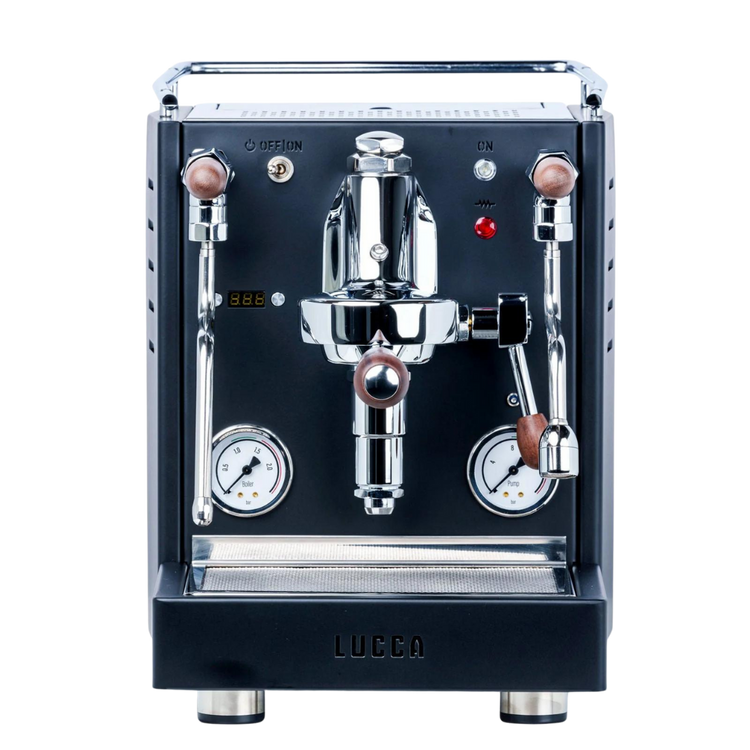 lucca x58 espresso machine black front