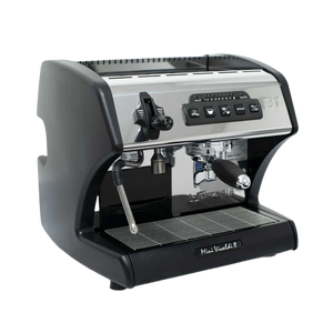 la spaziale mini vivaldi dual boiler espresso machine side view