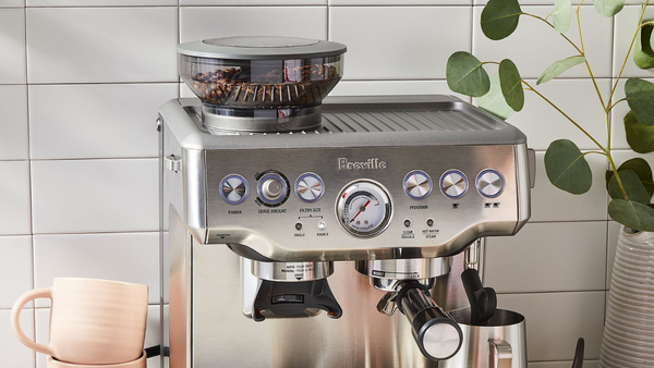 breville stainless steel espresso machine