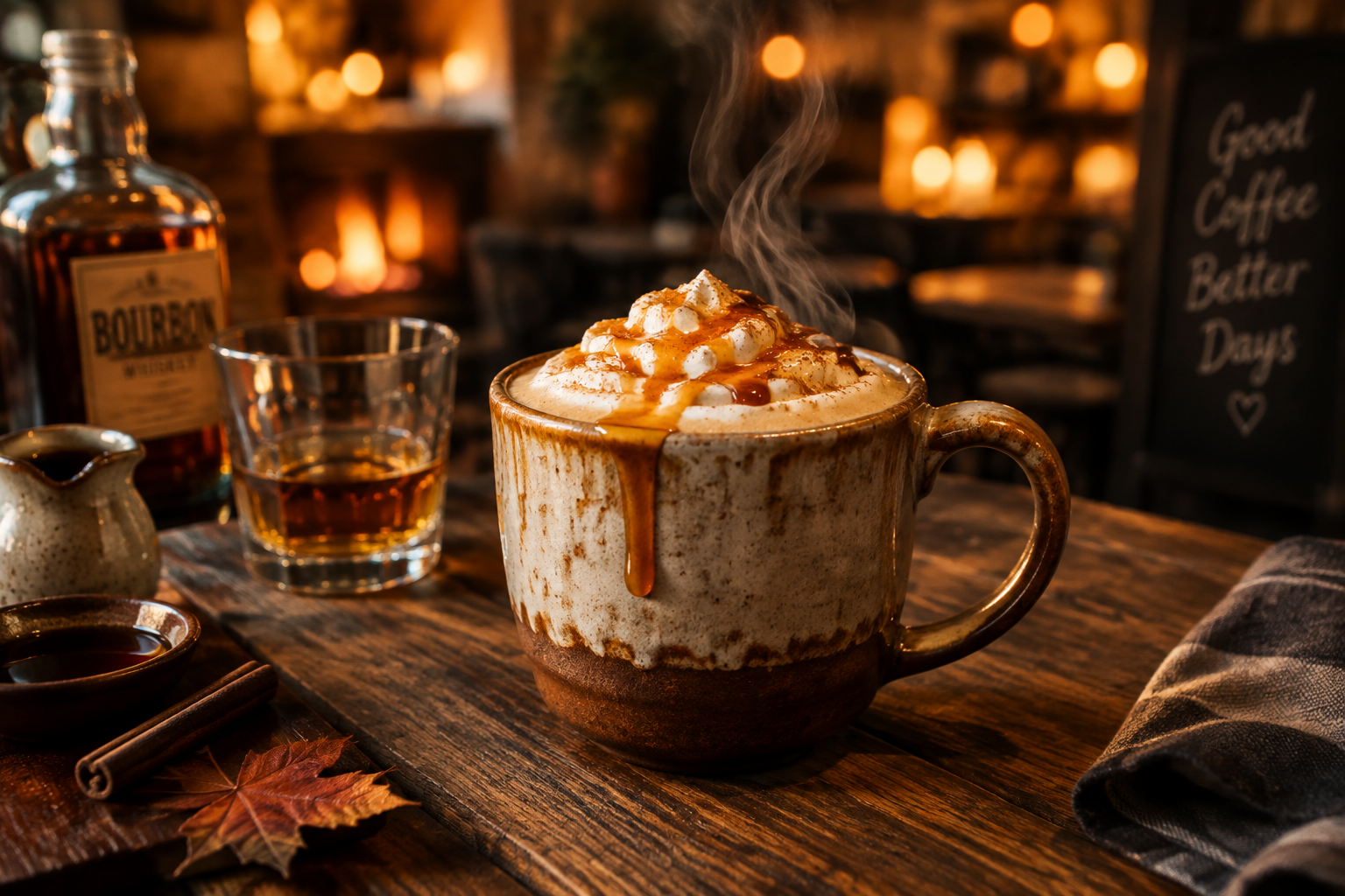 Frosted Fireside Coffee