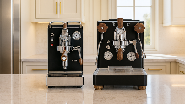 espresso machines in a bright kitchen