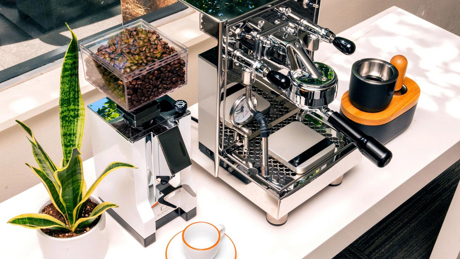 eureka mignon silenzio coffee grinder with espresso machine