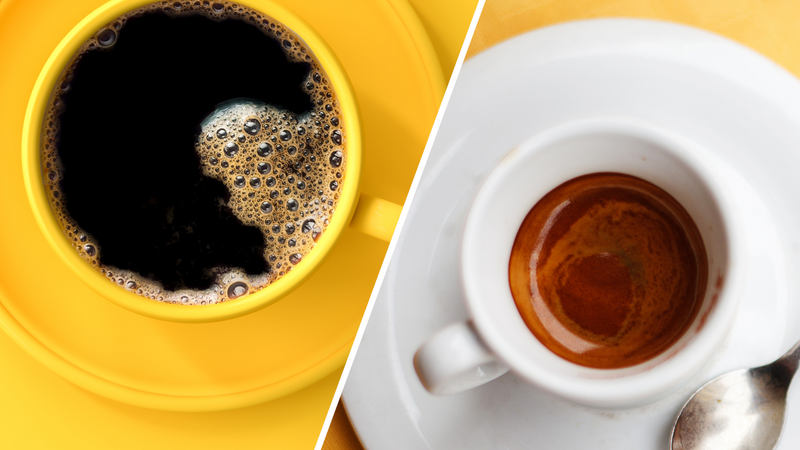 is espresso less acidic than coffee