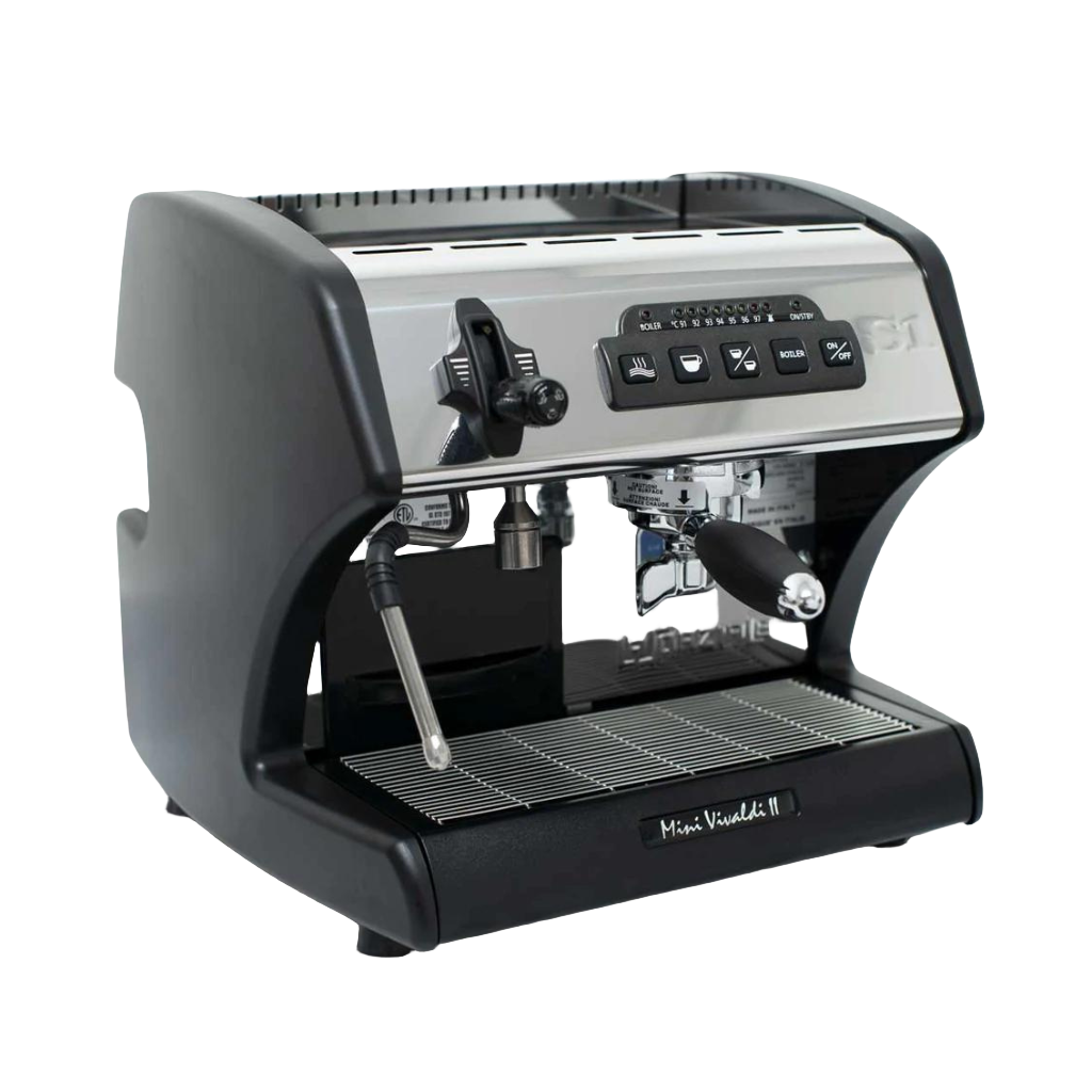 la spaziale s1 mini vivialdi dual boiler espresso machine on counter