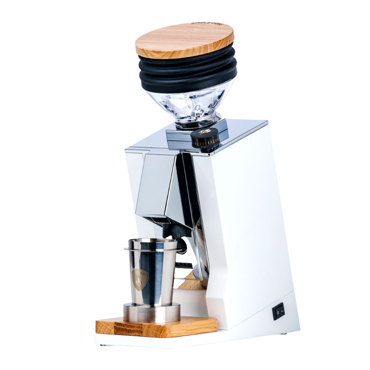 eureka oro single dose coffee grinder white