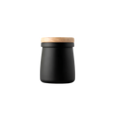 Black: Acaia 58mm medium dosing cup with wooden storage lid in Black