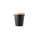 Black: Acaia 58mm dosing cup with wooden storage lid in Black