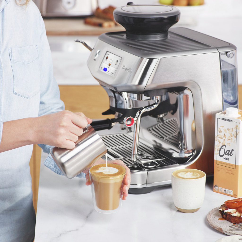 breville barista touch impress steaming milk