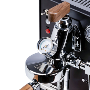 lucca solo flow control black espresso machine group head and flow control module