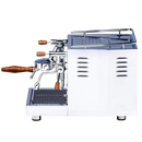 lucca sunto stainless steel espresso machine side view