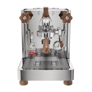 lelit bianca espresso machine stainless steel front