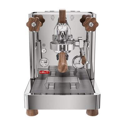 lelit bianca espresso machine stainless steel front