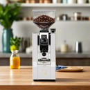 eureka mignon oro xl chrome white grinder in kitchen