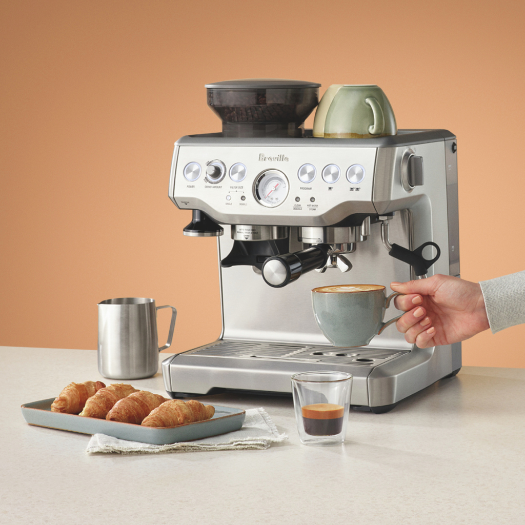 Bes870xl top espresso machine