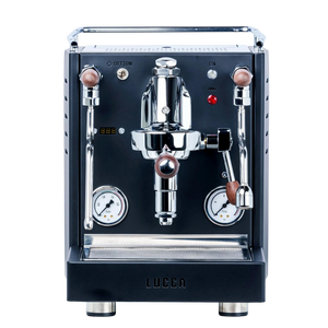 lucca x58 espresso machine black front view