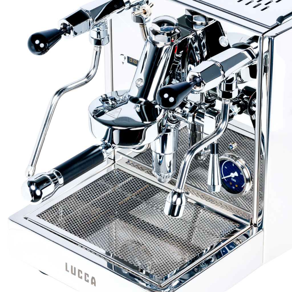 top view of the lucca x58 espresso machine