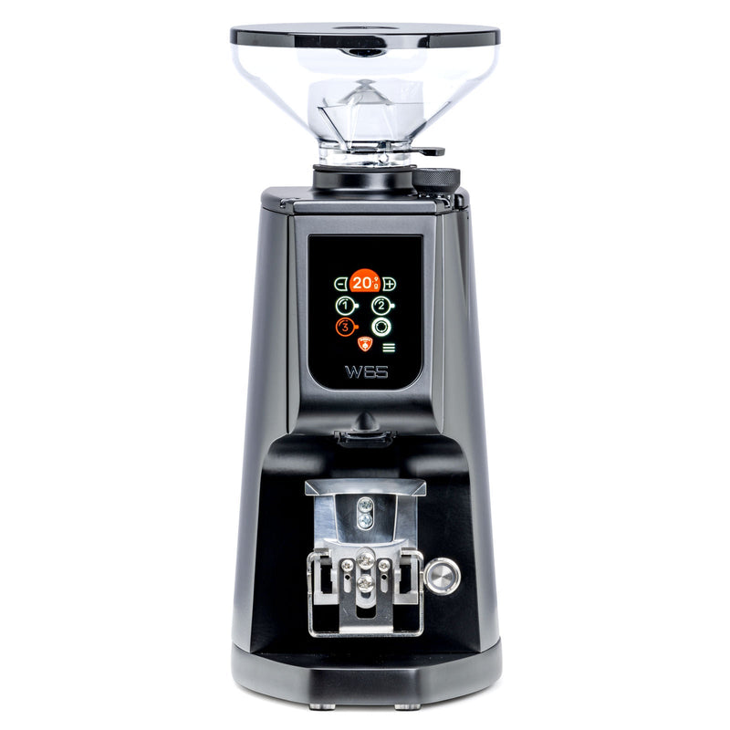 Eureka Atom W 65 Espresso Grinder in black, front view