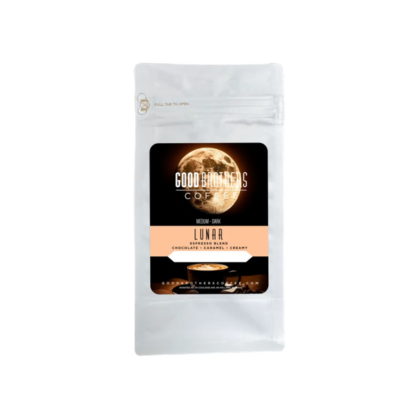 Good Brothers Coffee Lunar espresso blend coffee bag