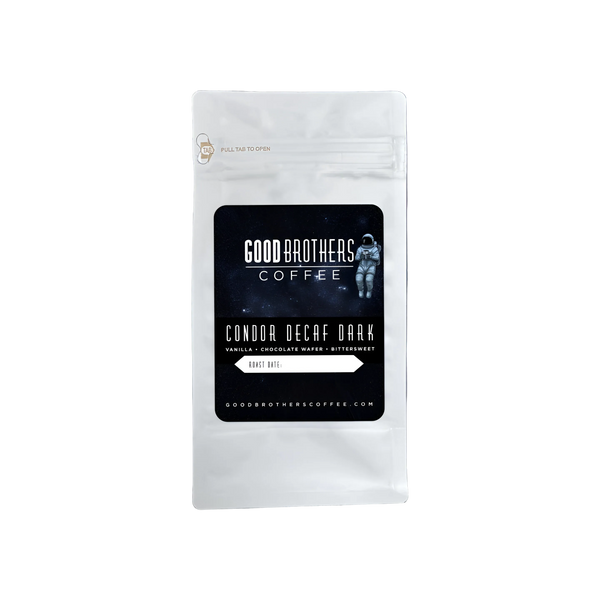 Good Brothers Coffee Condor Colombia EA decaf coffee bag