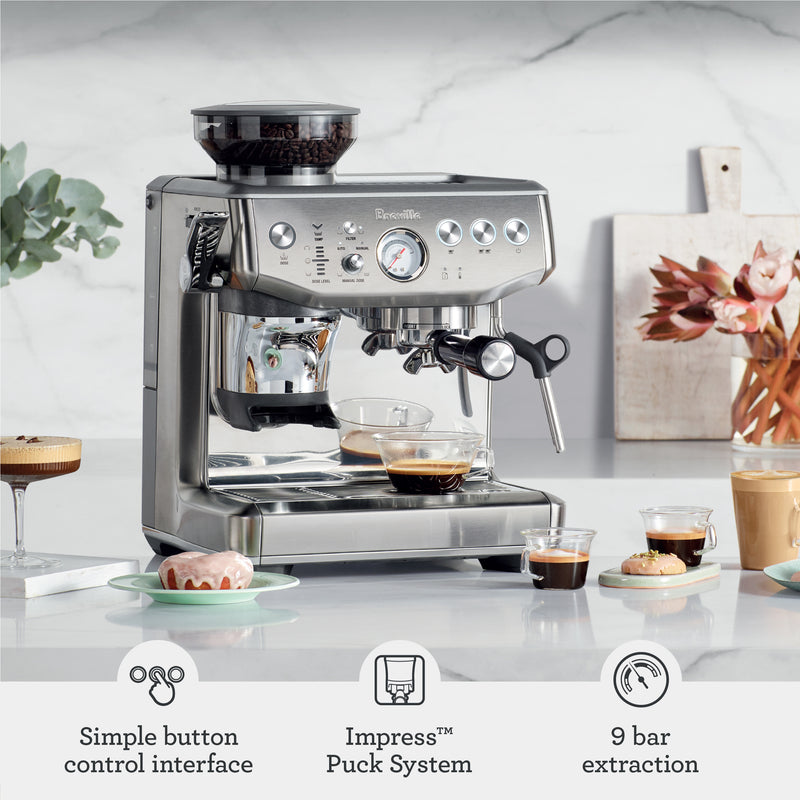 breville espresso machine in kitchen 