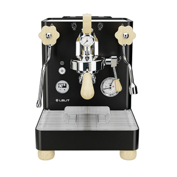 Lelit Bianca V3 dual boiler flow control espresso machine with maple accents