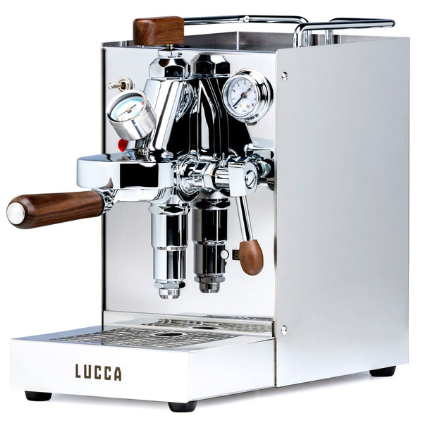 LUCCA Solo Espresso Machine with Flow Control in stainless steel