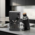 Turin Legato next to a Turin DF54 grinder in a modern kitchen