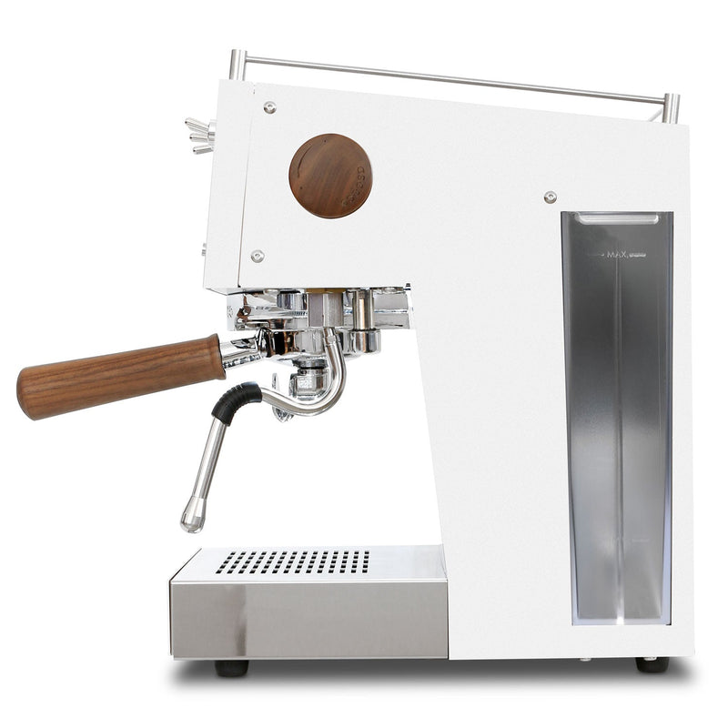 ascaso steel duo espresso machine white side view