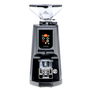 eureka atom 65 w coffee grinder front facing