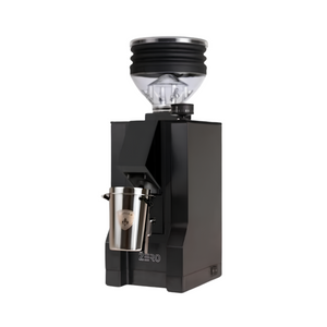 eureka mignon zero espresso grinder black with white background