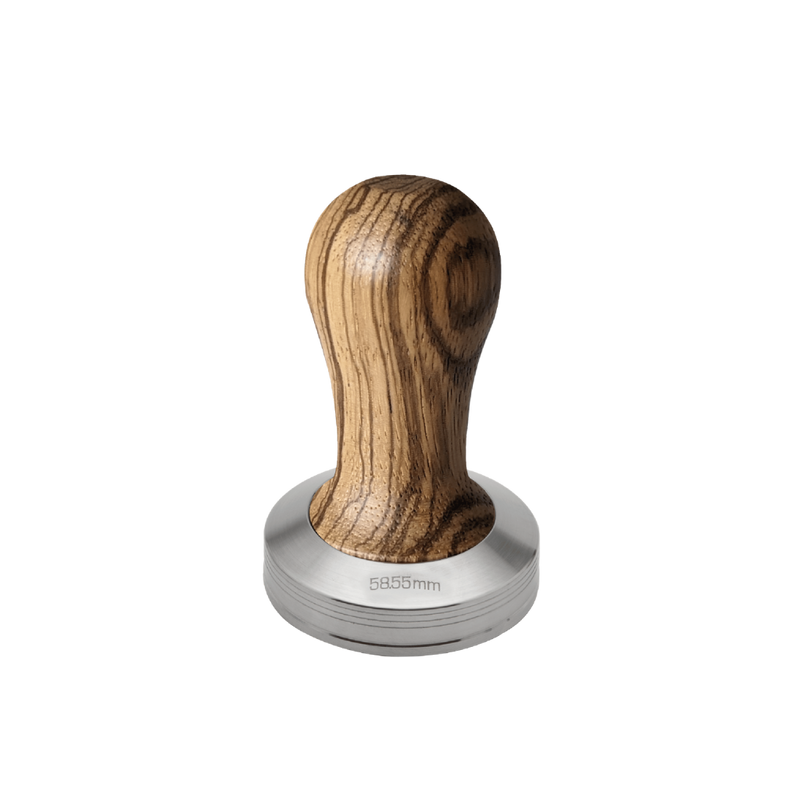 Lelit 58mm Zebrano Wood Tamper l Cliff & Pebble Lelit 58mm Zebrano Wood Tamper l Cliff & Pebble