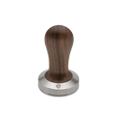 lelit58 walnut wood tamper with metal base