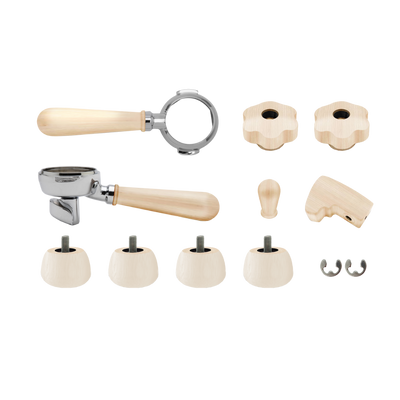 lelit bianca maple wood accents