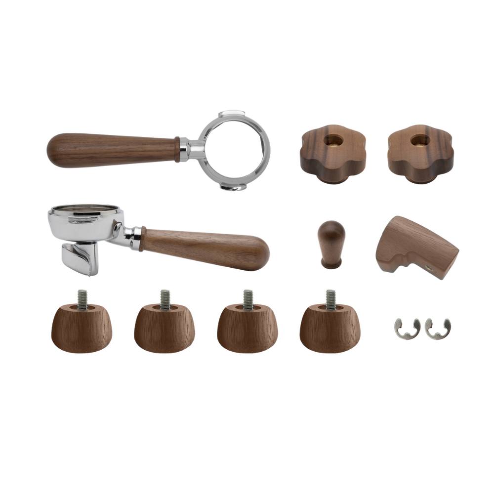 Lelit Bianca Walnut Wooden Accent Upgrade Kit l Cliff & Pebble
