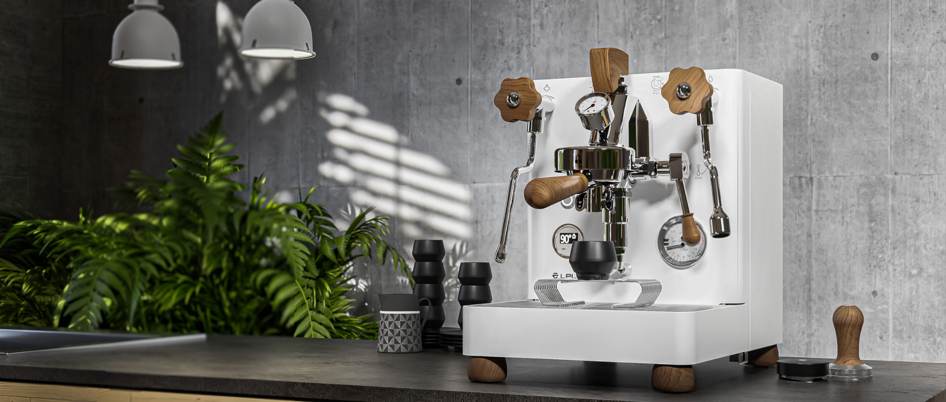 lelit bianca white espresso machine