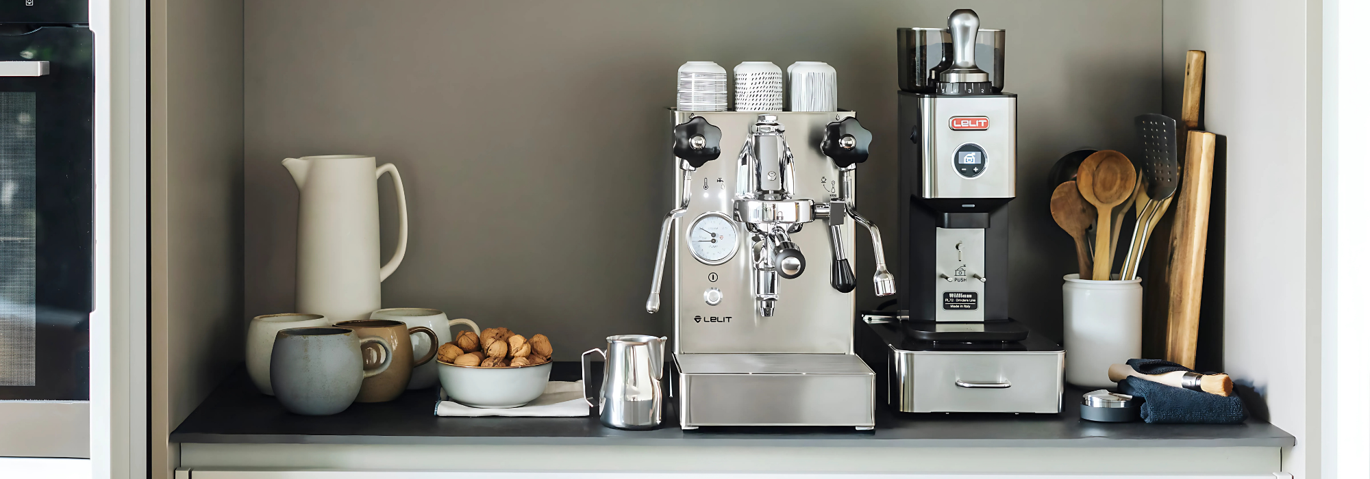 lelit mara x coffee bar setup 