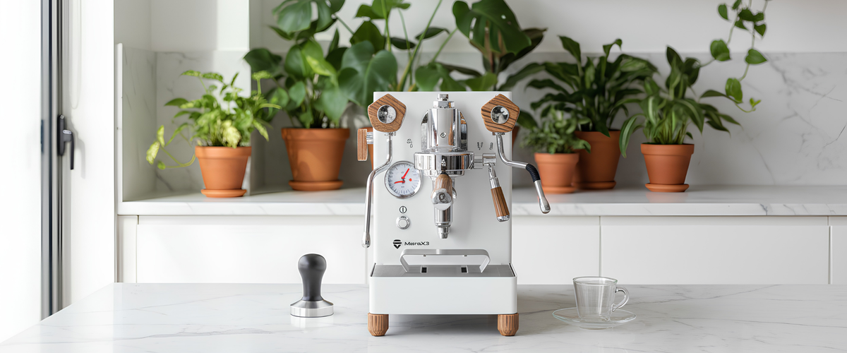 Lelit Bianca espresso machine in a modern kitchen