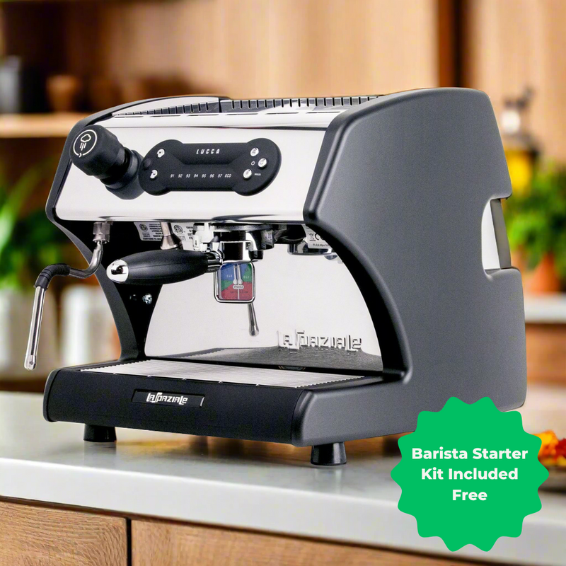 lucca a53 direct plumb black espresso machine