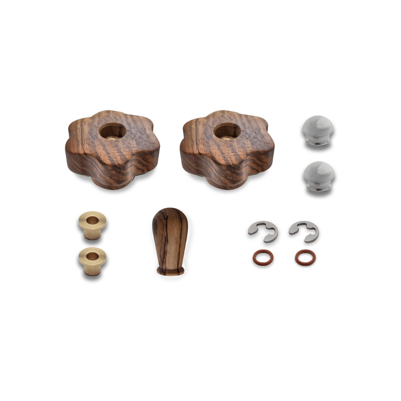 Lelit Mara X Zebrano Wood Accent Upgrade Kit l Cliff & Pebble Lelit Mara X Zebrano Wood Accent Upgrade Kit l Cliff & Pebble