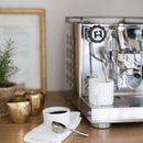 closeup view of the rocket espresso appartamento steam wand for frothing milk