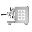 Side view of Rocket Espresso Appartamento White showing white accents